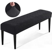 TAOCOCO Stretch Dining Bench Cover, Anti-Dust Long Bench Cushion Cover Washable Bench Slipcover Rectangle Table Bench Seat Protector for Bedroom, Kitchen, Hotel