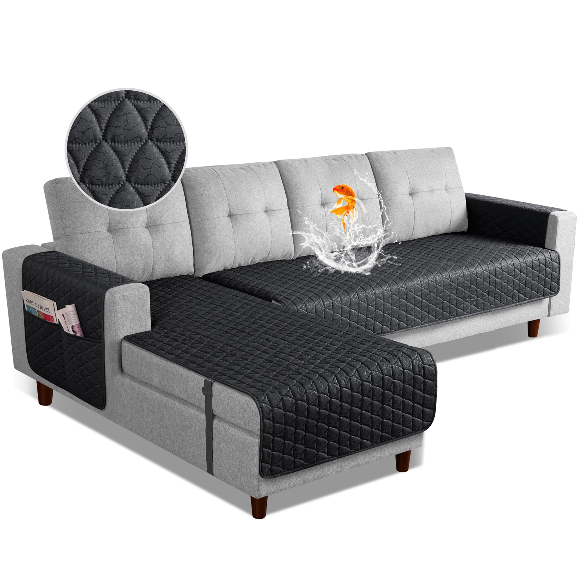 TAOCOCO L Shaped Couch Cover Large Sectional Sofa Cover AntiSlip Pet