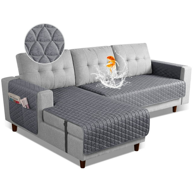 TAOCOCO L Shaped Couch Cover Sectional Sofa Cover AntiSlip Pet Couch