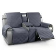 thumbnail image 1 of TAOCOCO Loveseat Recliner Couch Cover for Double Recliner with Console  100% Water Resistant Split Solid Reclining Sofa Slipcover, Gray, 1 of 10