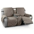 thumbnail image 1 of TAOCOCO Loveseat Recliner Sofa Cover with Console, Waterproof Split Recliner Slipcover Furniture Protector, Taupe, 1 of 10