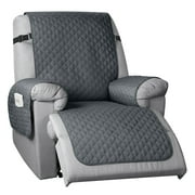 TAOCOCO Non-Slip Recliner Chair Cover Sofa Slipcover,Recliner Chair Cover Furniture Protector Dark Gray 23"