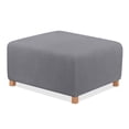 thumbnail image 1 of TAOCOCO Ottoman Cover Rectangular Storage Ottoman Slipcovers Stretch Footrest Stool Protect Covers Light Gray, 1 of 8