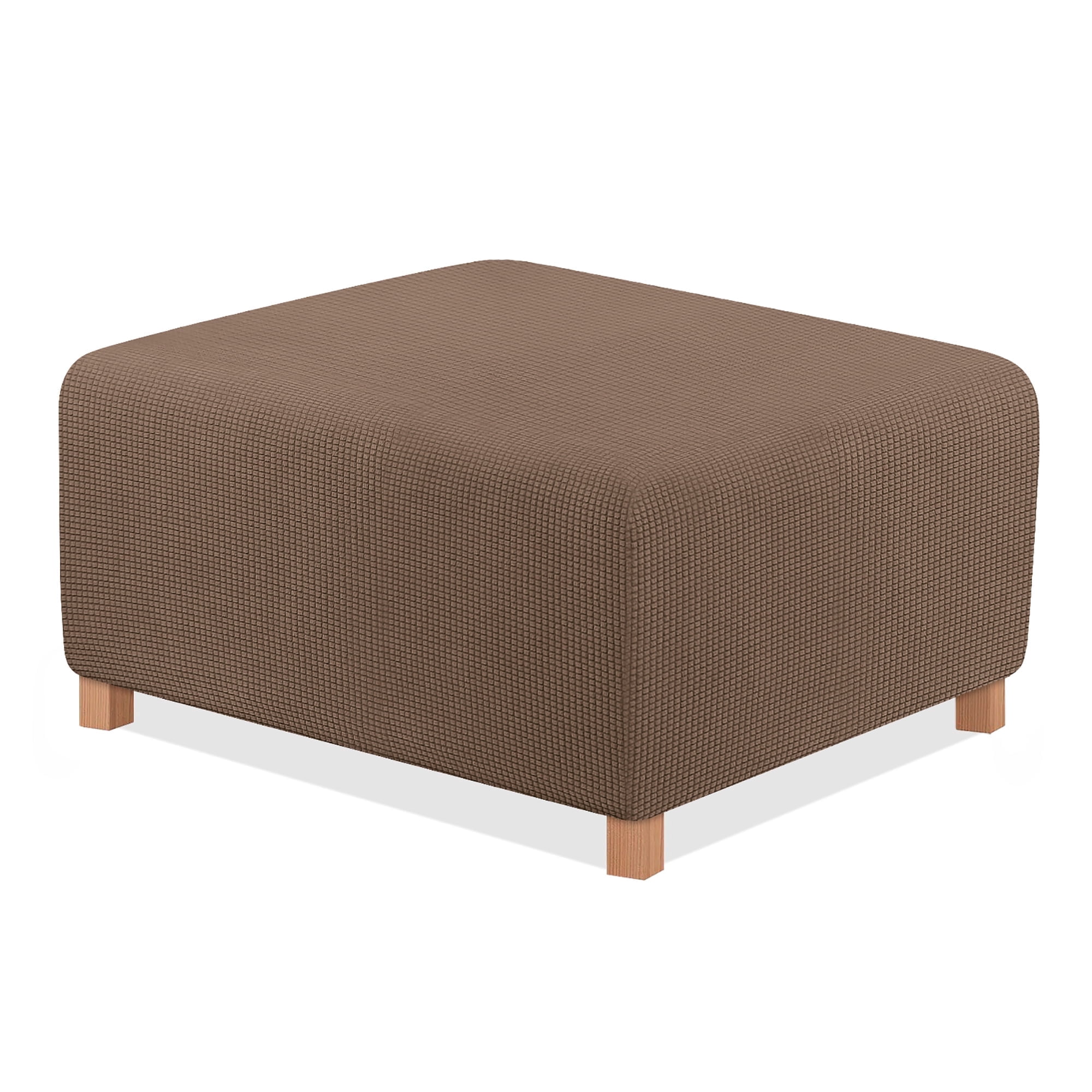 TAOCOCO Ottoman Cover Large Size L Brown Jacquard Fabric Rectangle ...