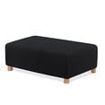 thumbnail image 1 of TAOCOCO Oversized Ottoman Slipcover Rectangular Ottoman Cover Footrest Stool Covers Furniture Protectors for Footstool Black, 1 of 9