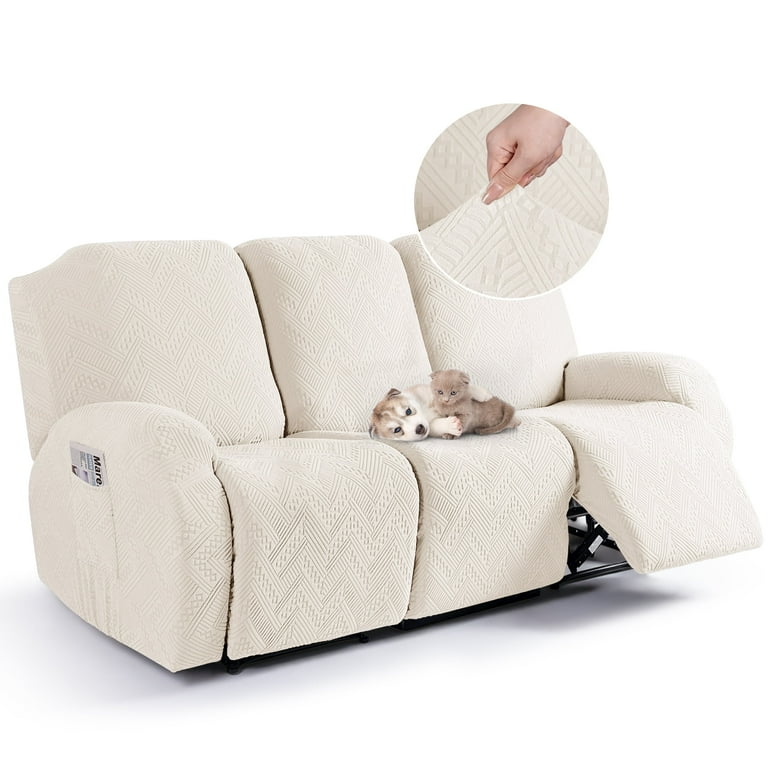 TAOCOCO Recliner Seater Sofa Slipcover Anti-Slip Couch Cover for