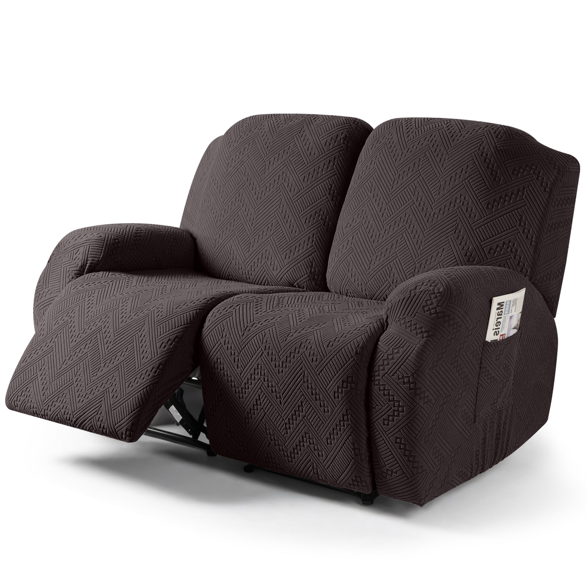 TAOCOCO Recliner Sofa Slipcovers 3 Pieces Couch Covers for Reclining