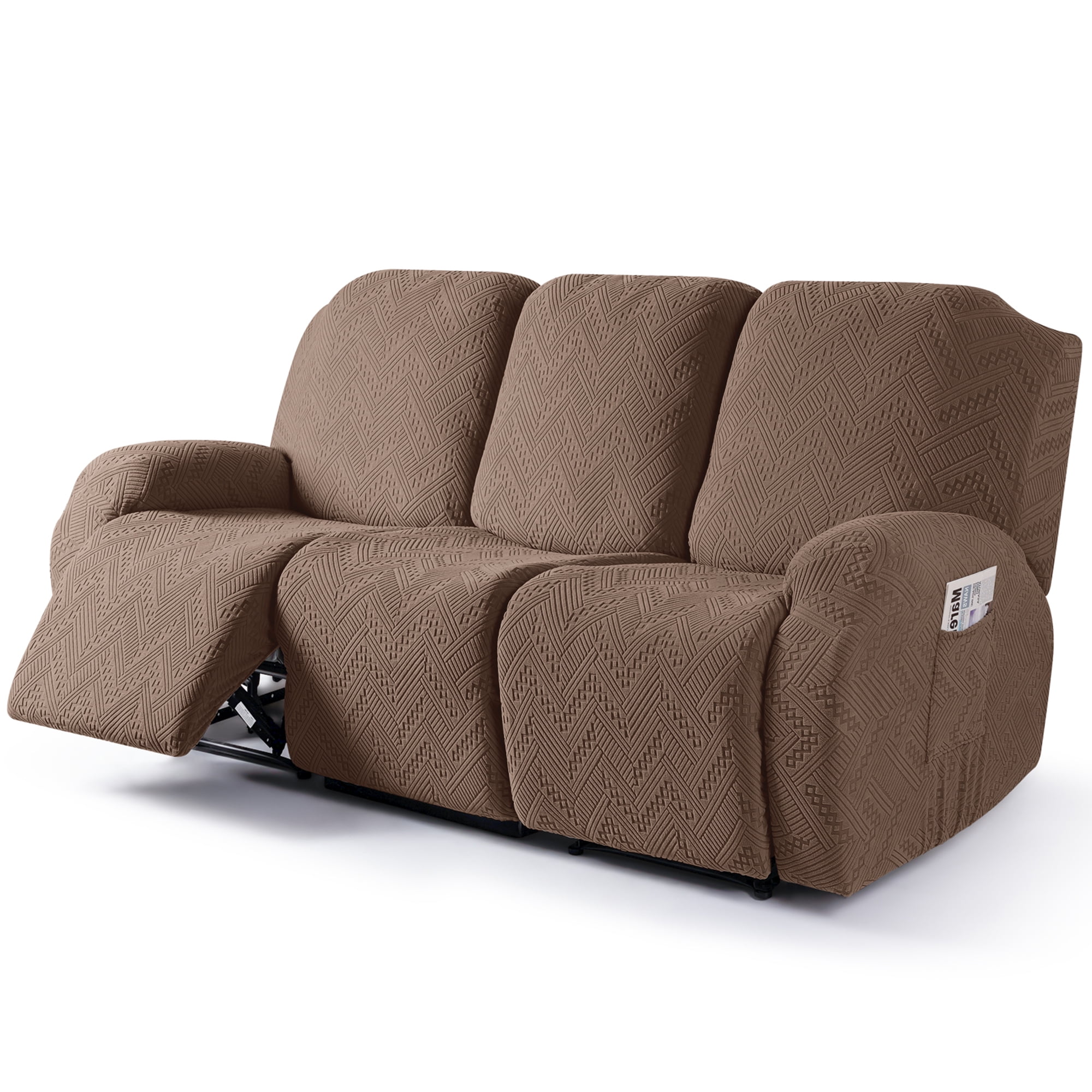 TAOCOCO Recliner Sofa Slipcovers 3Pieces Reclining Couch Cover with