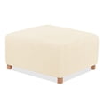 thumbnail image 1 of TAOCOCO Rectangular Ottoman Slipcovers Jacquard Ottoman Cover Footstool Slip Covers for Length 27-36" Ivory, 1 of 8