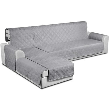 TAOCOCO Reversible Cotton Sofa Couch Cover, Gray