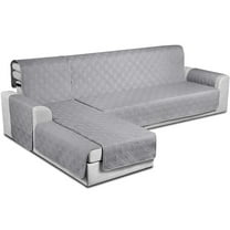 TAOCOCO Reversible Cotton Sofa Couch Cover, Gray