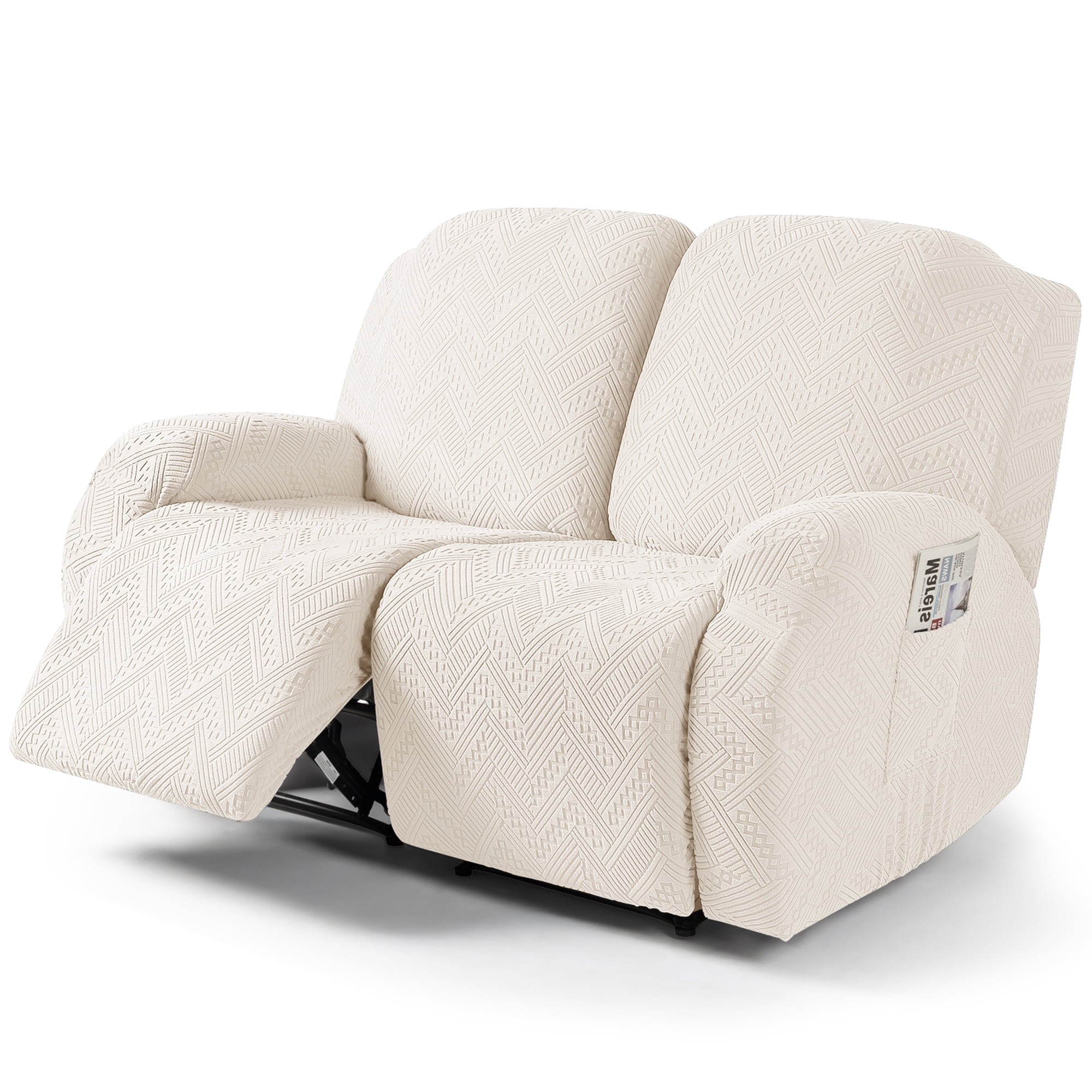 TAOCOCO Sofa Slipcover AntiSlip 2 Seat Recliner Couch Cover for