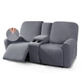 TAOCOCO Stretch Loveseat Slipcover with Middle Console, 4Pieces
