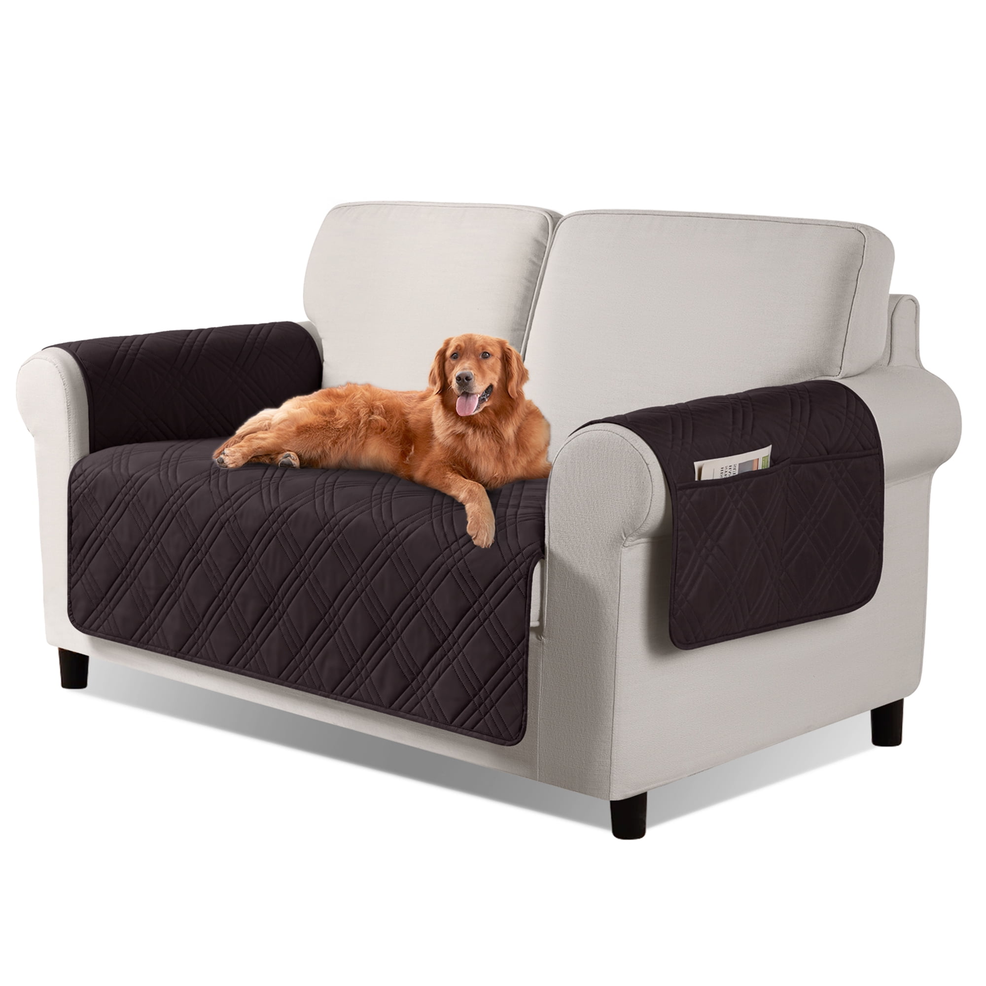 TAOCOCO Waterproof Loveseat Cover Non Slip Chair Seat Covers for 2