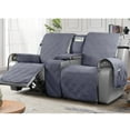 thumbnail image 1 of TAOCOCO Waterproof Loveseat Recliner Cover with Console, Non-Slip Pet Slipcover for Dual Loveseat Recliner Split Reclining Loveseat Cover,Dark Gray, 1 of 9