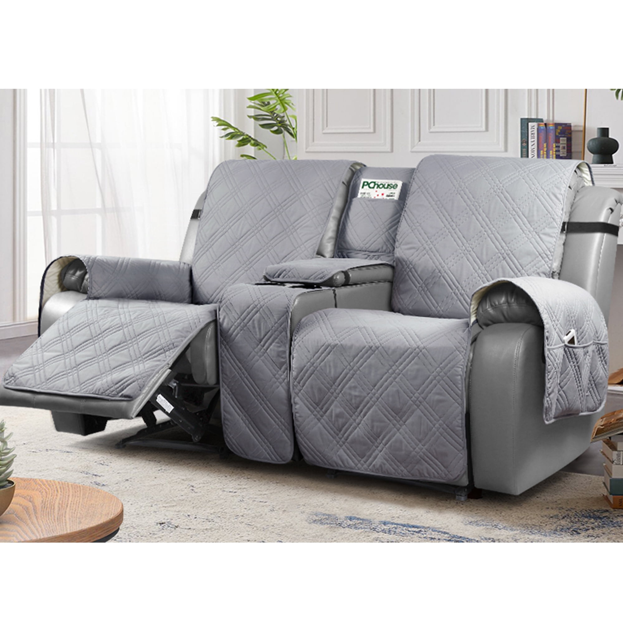 TAOCOCO Waterproof Loveseat Recliner Cover with Console, NonSlip Pet