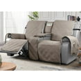 thumbnail image 1 of TAOCOCO Waterproof Recliner Loveseat Covers with Console, Non-Slip Pet Cover for Dual Loveseat Recliner Reclining Slipcovers Taupe, 1 of 9