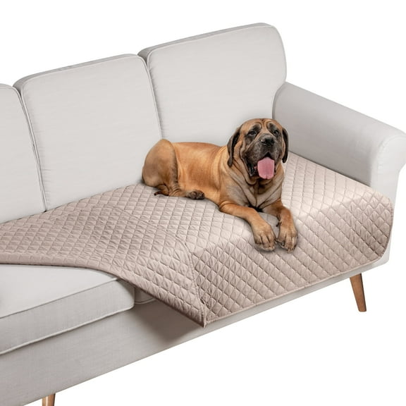 TAOCOCO Waterproof & Reversible Dog Bed Cover Pet Blanket Sofa Cushion Covers, Couch Cover Mattress Protector Furniture Protector for Dog, Pet, Cat Beige