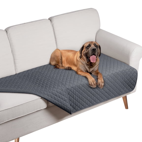 TAOCOCO Waterproof & Reversible Dog Bed Cover Pet Blanket Sofa Cushion Covers, Couch Cover Mattress Protector Furniture Protector for Dog, Pet, Cat Dark Gray
