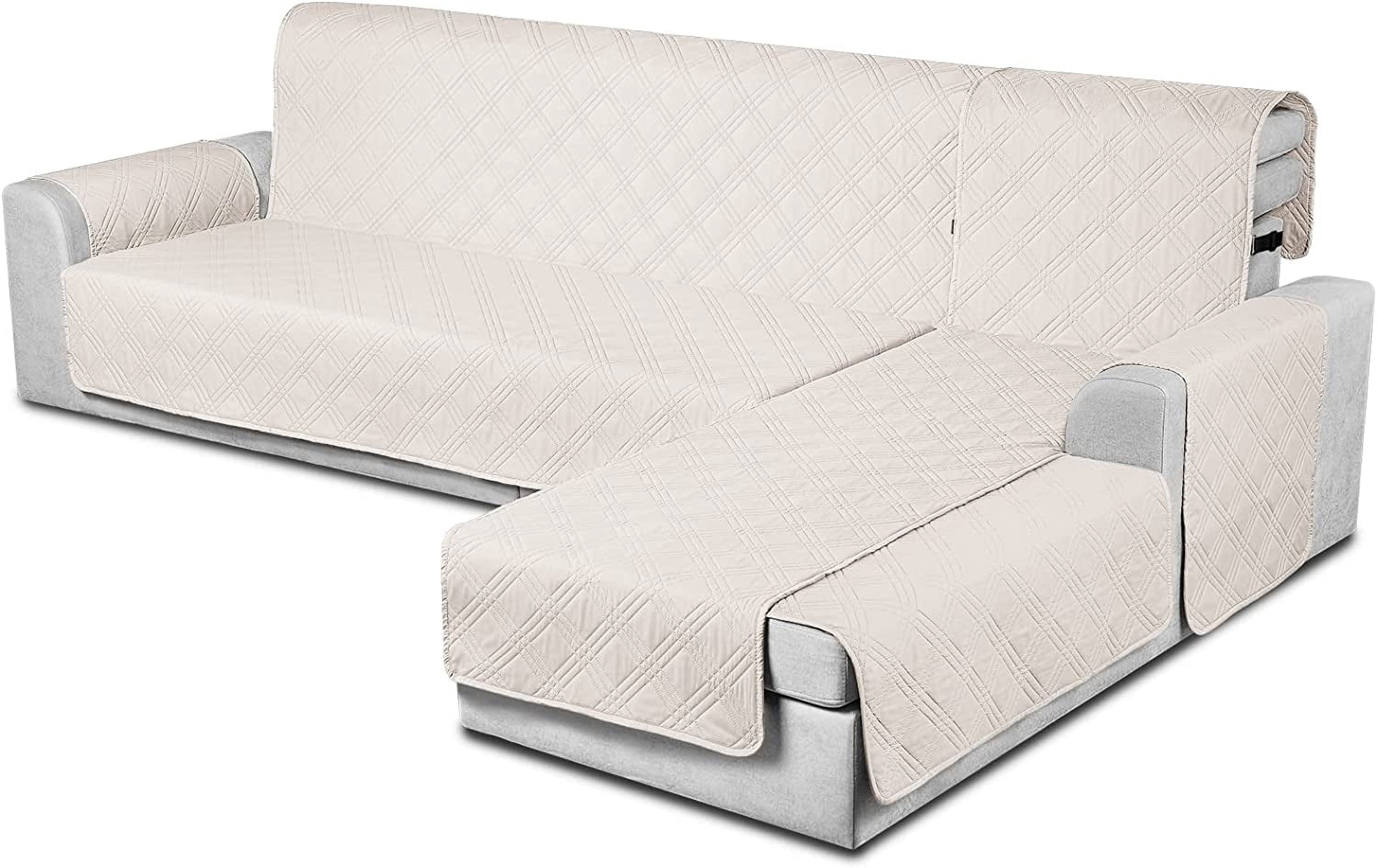 TAOCOCO Waterproof Sectional Couch Covers L Shaped Sofa Covers Chaise