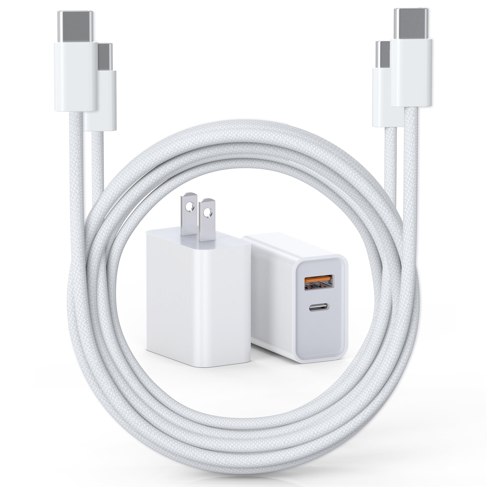 TAOHAI 2Pack 20W Type C Charger Block with 6FT USB C Cable Compatible, PD Fast Charger Compatible with iPhone, iPad, Android
