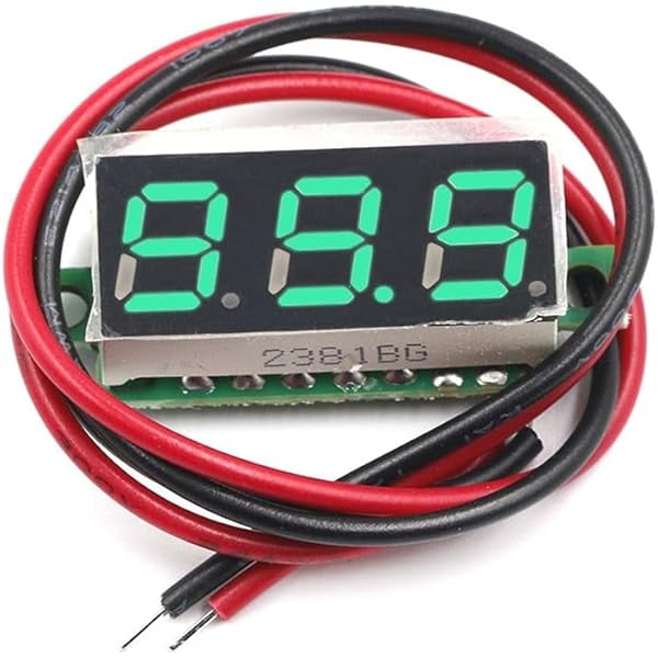 TAOOHU Green 2.5V-30V Mini Digital for DC Voltmeter Voltage Tester ...