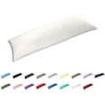 thumbnail image 1 of TAOSON 100% Cotton 300 Thread Count Envelope Style Body Pillow Cover Pillowcase Pillow Protector Cushion Cover Non Zippered Only Cover No Insert (White,21"x48") Fits 20 x 48, 1 of 3