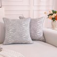 thumbnail image 1 of TAOSON Pack of 2, Luxury High Precision Jacquard Modern Gold Bamboo Pattern Deco Throw Pillow Covers Cushion Cases Square Pillowcase for Sofa Couch Bedroom Living Room Home,18x18 inch, 1 of 15