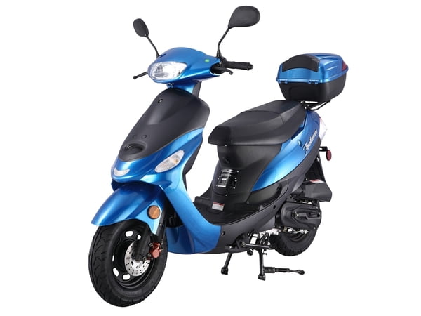 TAOTAO ATM50-A1 50cc Moped Scooter with 10" Wheels, Electric/Kick Start! Rear Trunk