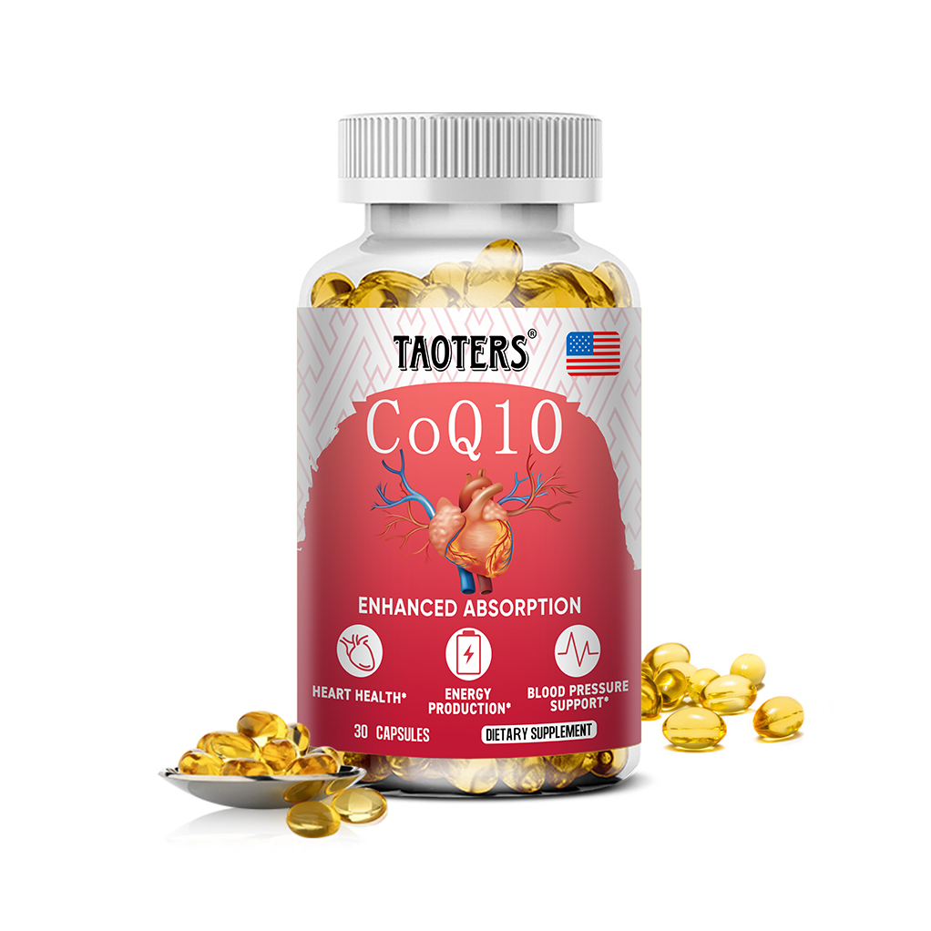 TAOTERS CoQ10 supplement supports healthy blood pressure, enhances