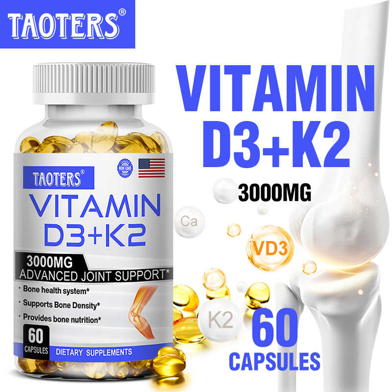 TAOTERS Vitamin K2 (MK7) with D3 Supplement to Support Joint, Bone, and