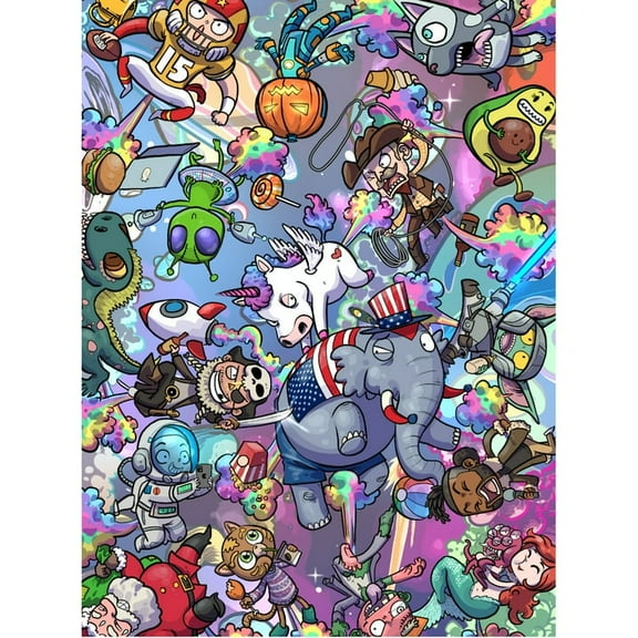 TAOZI&LIZHI 1000 Pcs Puzzle, Rainbow Universe