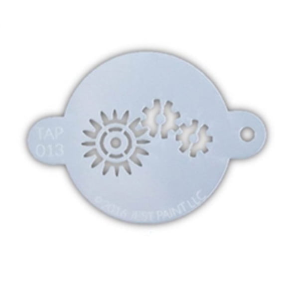 TAP 013 Face Painting Stencil - Robotic Gears