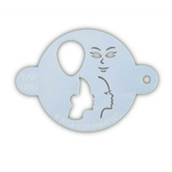 TAP 080 Face Painting Stencil - Princess Face