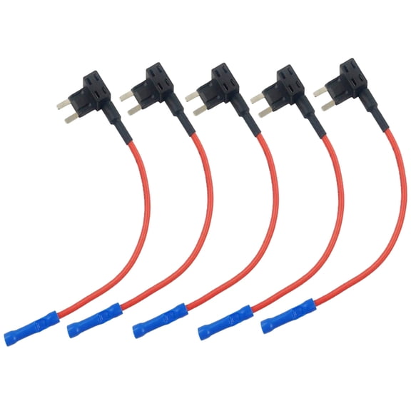 TAP Adapter Add Circuit Adapters Fuses Box Circuit Adapter Fuses Holder for Car 20A Pack of 5