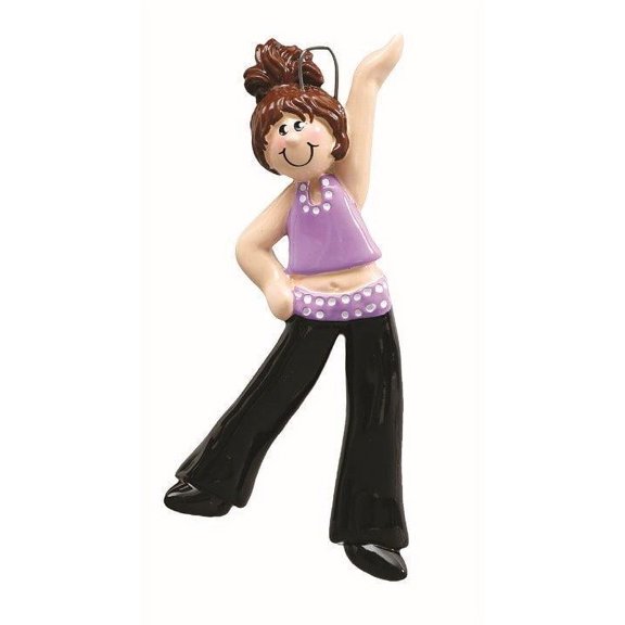 TAP DANCER BROWN Personalized Christmas Tree Ornament DO-IT-YOURSELF