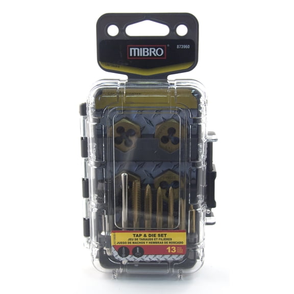 TAP&DIE SET STEEL 13PC (Pack of 1)