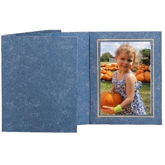 TAP Photo Folder Frame Capri Blue/Gold 8x10 - 25 pack