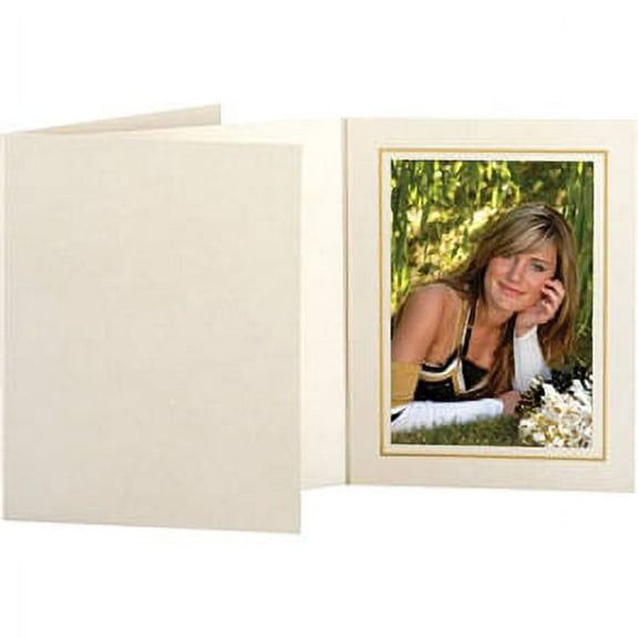 TAP Photo Folder Frame Opal Ivory/Gold 4x6 - 25 pack