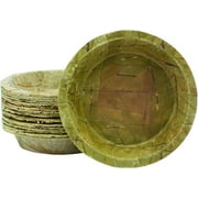 TAPARI Large Disposable Bowls - 20 Pack Large Leaf Bowls - 7.5 Inch - Sturdy & Eco-Friendly - Home Compostable & Biodegradable Bowls for Parties - Bowl for Soup, Hot & Cold Food - Sal Leaf - 13 Fl Oz