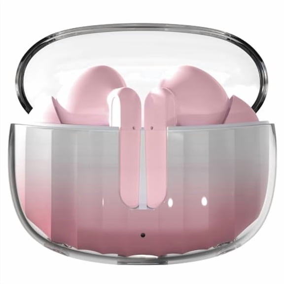 TAPAXIS 2024 NEW TRUE WIRELESS BLUETOOTH EARBUDS IN HEADPHONES - MODEL 7 - PINK
