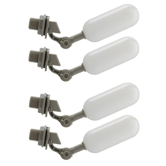TAPDRA 1/2 Inch Float Valve Automatic Water Level Control ABS PE Adjustable Arm Air Cooler Water Tank 4 Pack