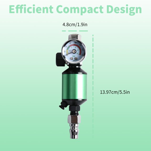 TAPDRA 1/4 NPT Inline Air Filter Regulator Unit For Compressor Spray Gun Pneumatic Device Connection Task