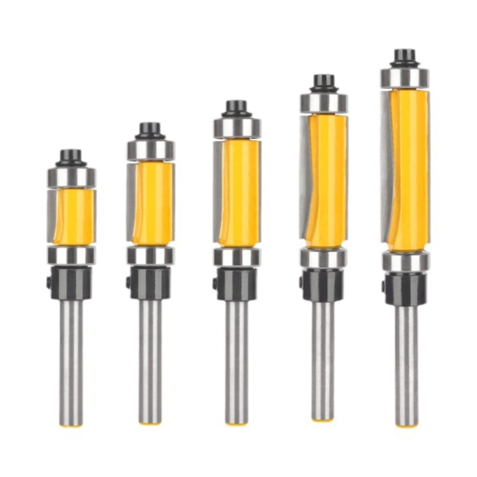 TAPDRA 1 4 Shank Flush Trim Router Bits Set For Wood Plywood Acrylic ...