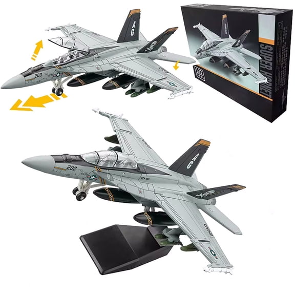 TAPDRA 1:72 Scale F/A-18 Fighter Model Kit, High-Quality ABS, For Teens Kids Hands-On Training, Collection