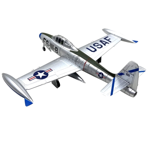 TAPDRA 1:72 Scale Republic F-84 Thunderjet Model Plane Complete With Stand For Aviation Collection Living Room Cabinet Decoration
