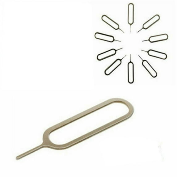 TAPDRA 100Pcs Universal Phone SIM Ejector Pins Metal Ejectors for Easy SIM Card Removal
