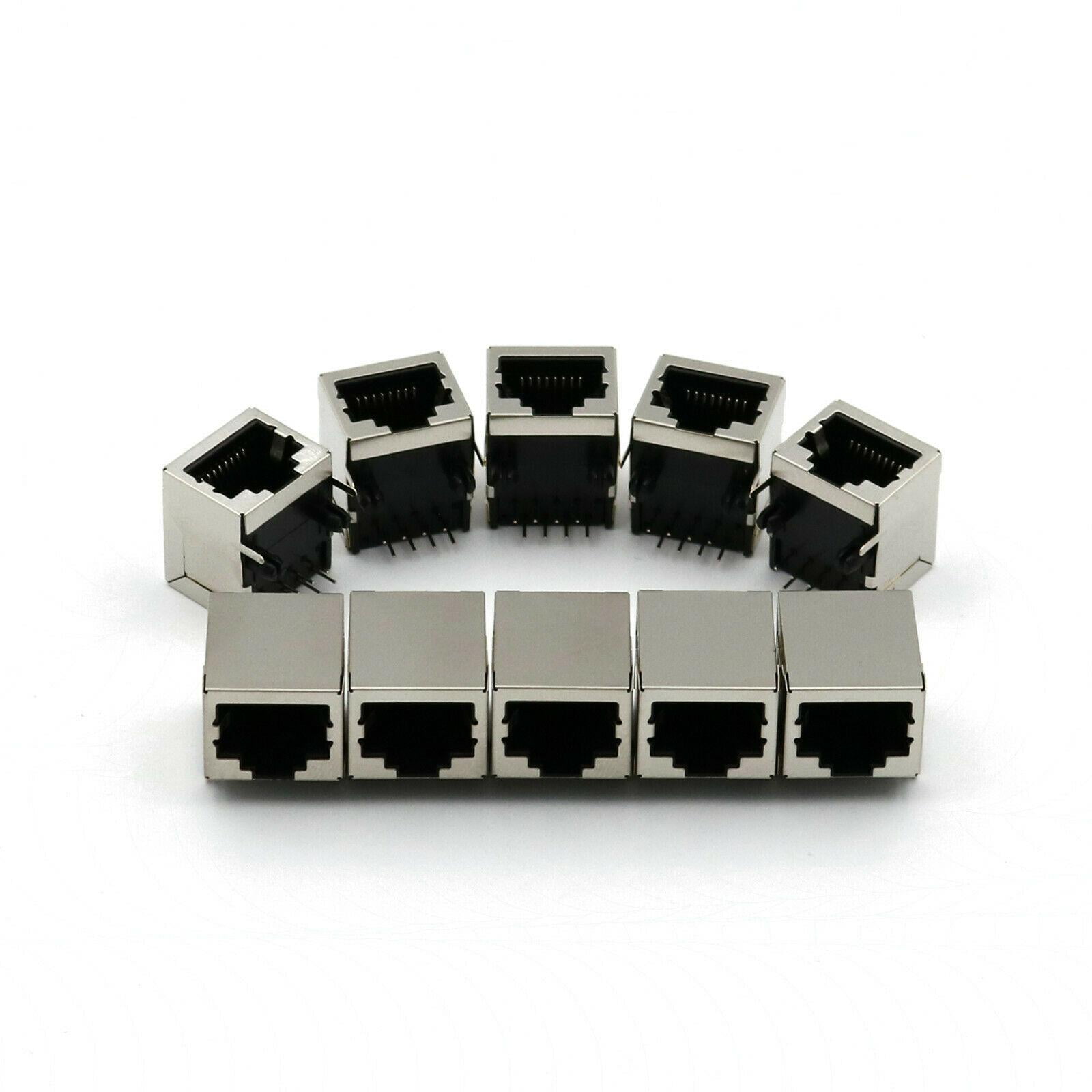 TAPDRA 10x Quality RJ45 Network Ethernet Female Socket LCP Plastic ...