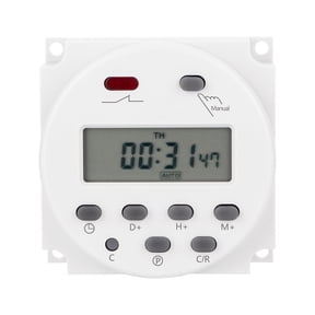TAPDRA 12V DC Programmable Timer Switch 17 On Off Programs Per Day Power Failure Memory 180 Days for Appliances