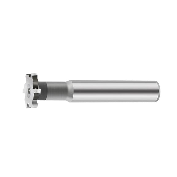 TAPDRA 12mmx8mm HSS T-Slot End Mill 6 Teeth Wear Resistant For Plane Groove Side Milling Processing Work